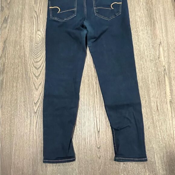 American Eagle Outfitters Super Stretch Skinny Jeans Denim Dark Wash Size 6 - Picture 9 of 11
